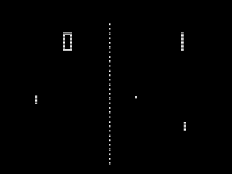 La imagen describe el juego Pong