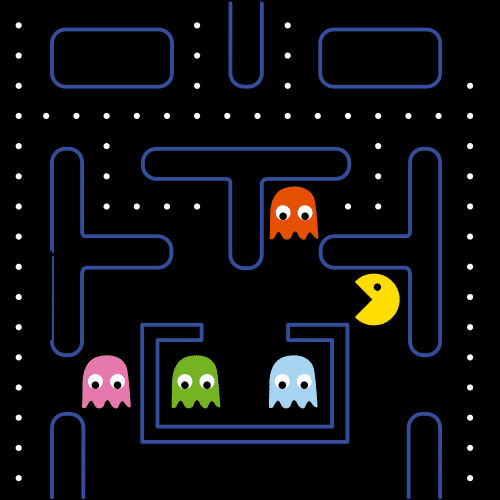 Imagen del videojuego comecocos