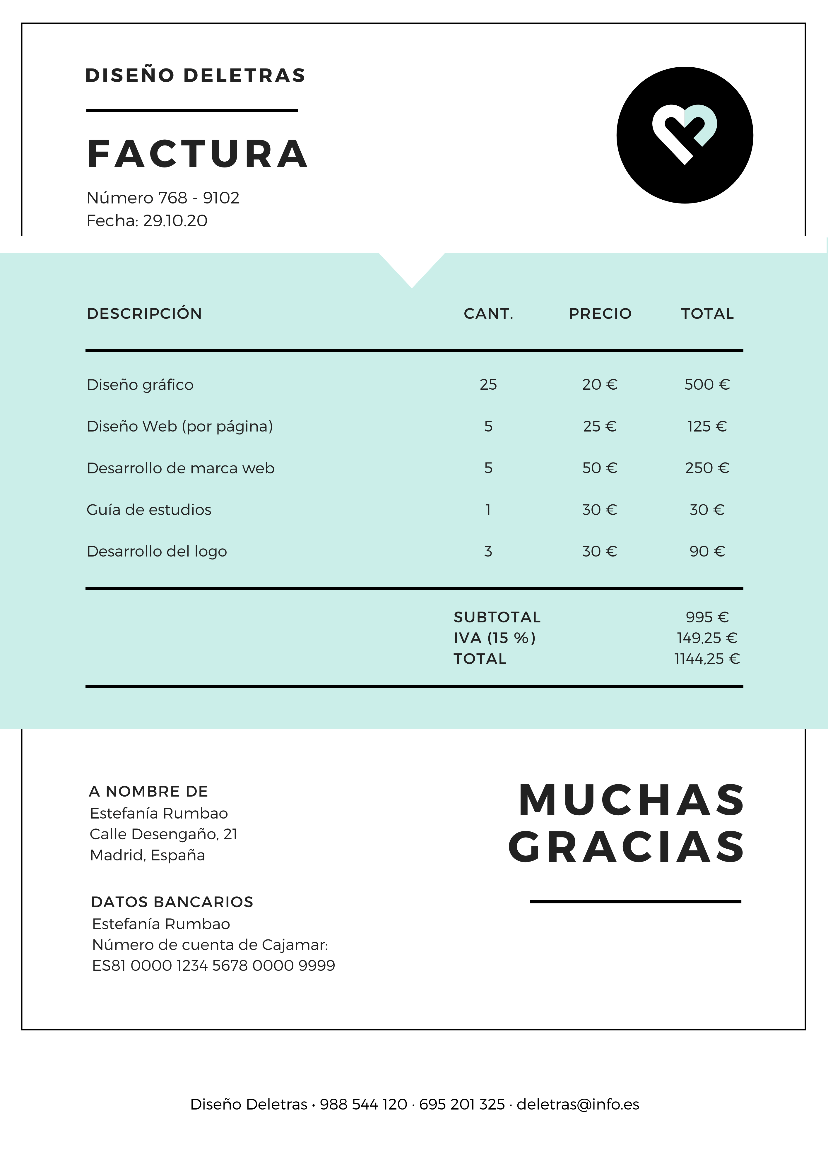 Plantilla Factura