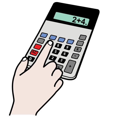 La Imagen Muestra Una Calculadora Calculando Un Presupuesto.