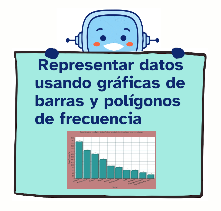 Representar datos usando gráficas de barras y polígonos de frecuencia