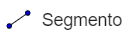 Icono segmento en Geogebra
