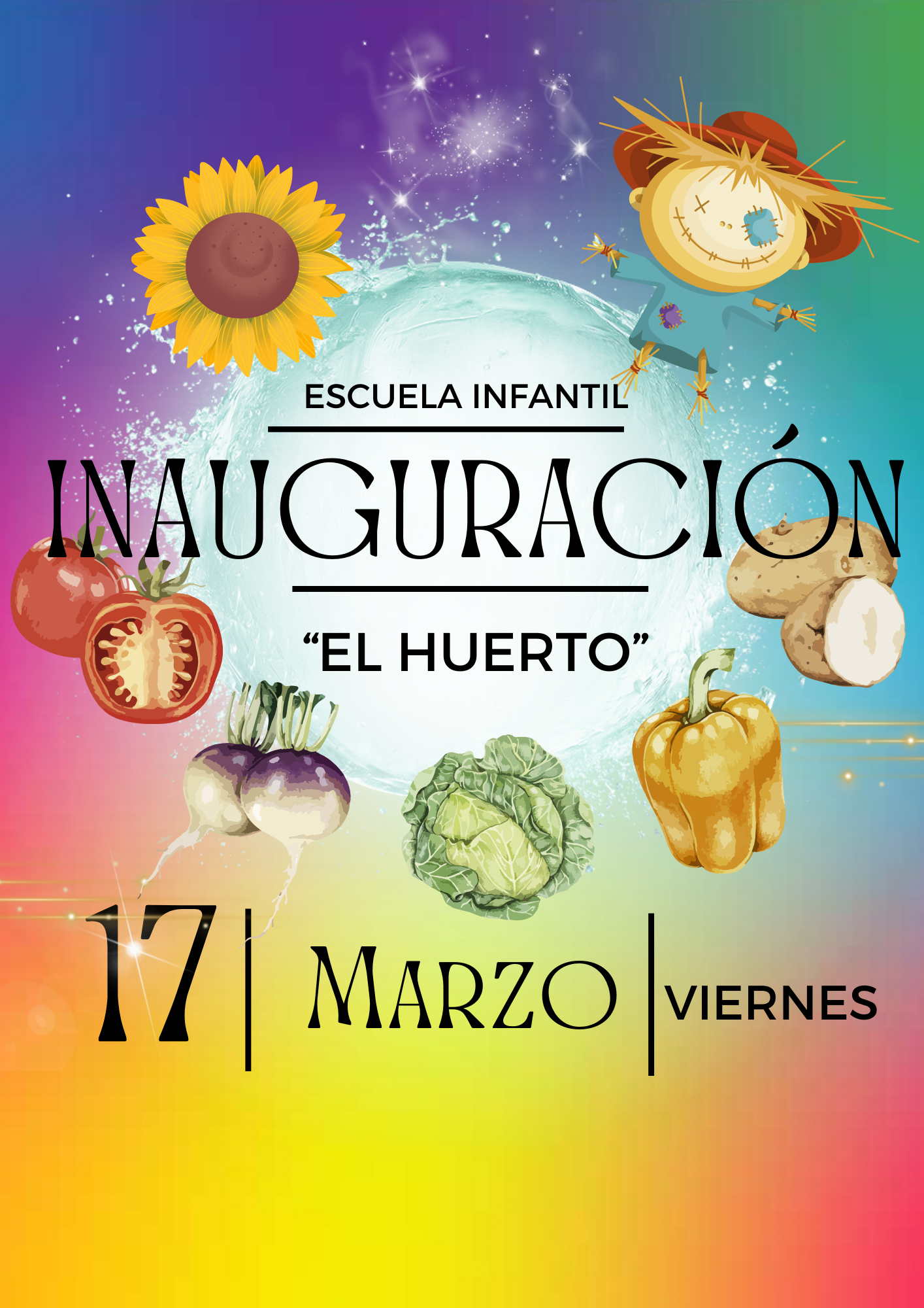 Cartel inauguración Huerto Cartel inauguración Huerto