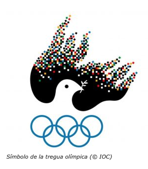 Símbolo actual de la Tregua Olímpica
