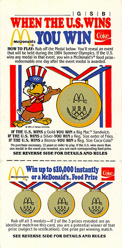 Cartel promocional McDonalds