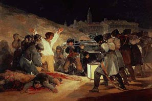 El dos de mayo de 1808 en Madrid, pintura de Francisco de Goya que ilustra uno de los episodios del levantamiento popular que desembocaría en la guerra.