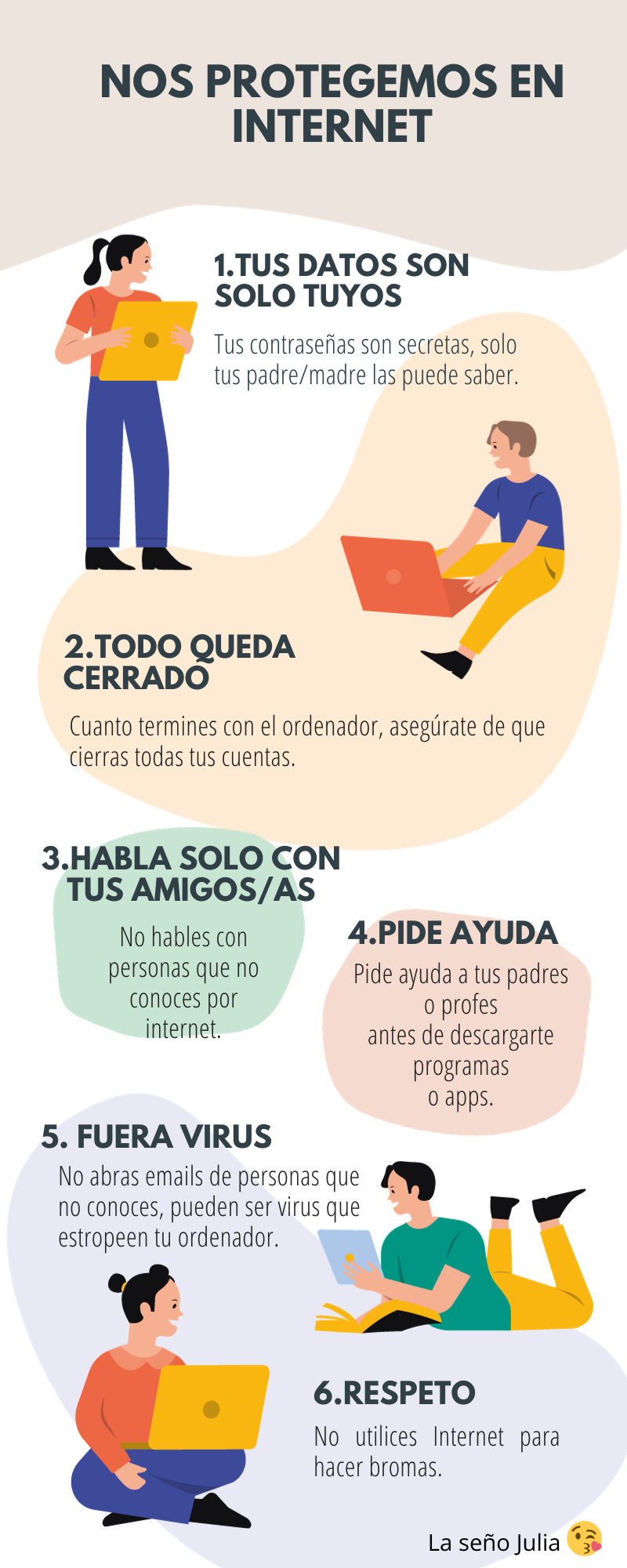 Nos protegemos en Internet 6 normas para una investigación segura en la red