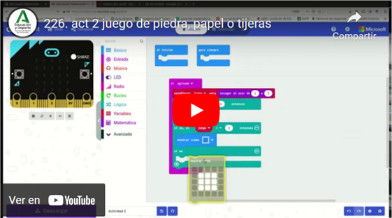 Vídeo sobre el juego de piedra, papel o tijera