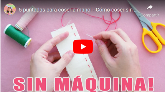 Vídeo sobre puntadas para coser a mano