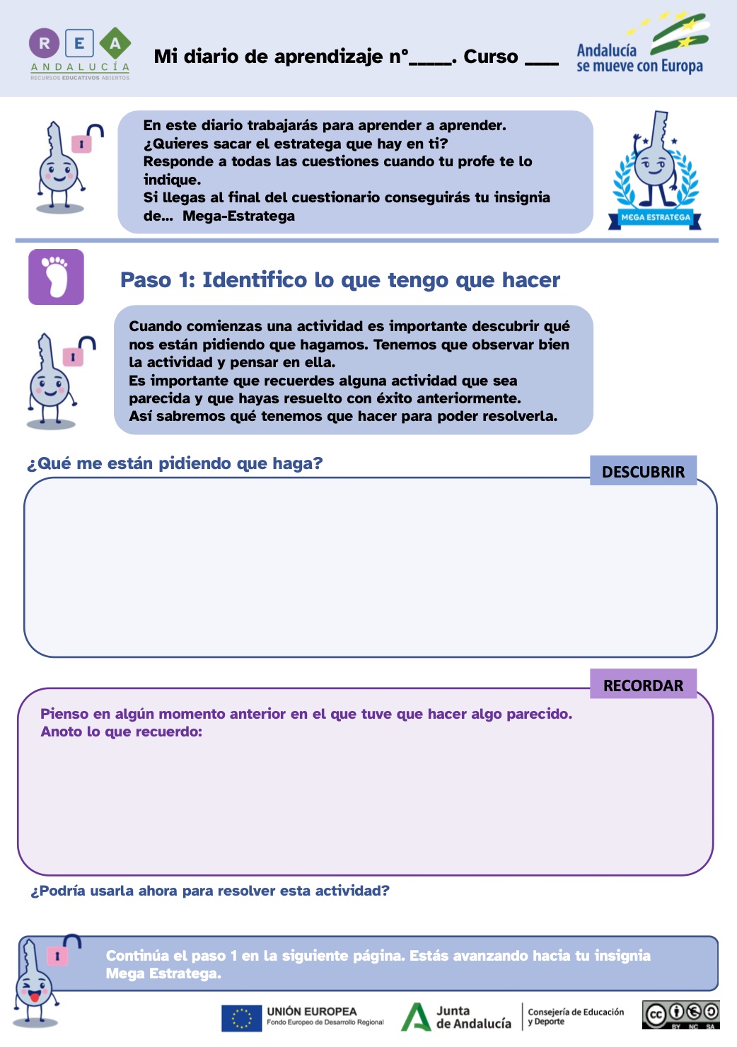 Imagen del Diario de Aprendizaje de Pensamiento Computacional