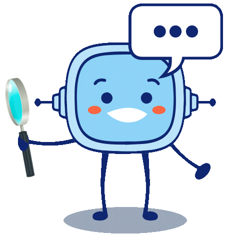 Retor instrucciones Muestra a retor con una lupa