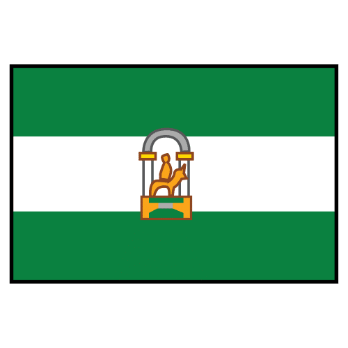 Bandera Muestra la bandera de Andalucía