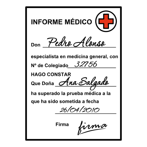 Imagen de un documento