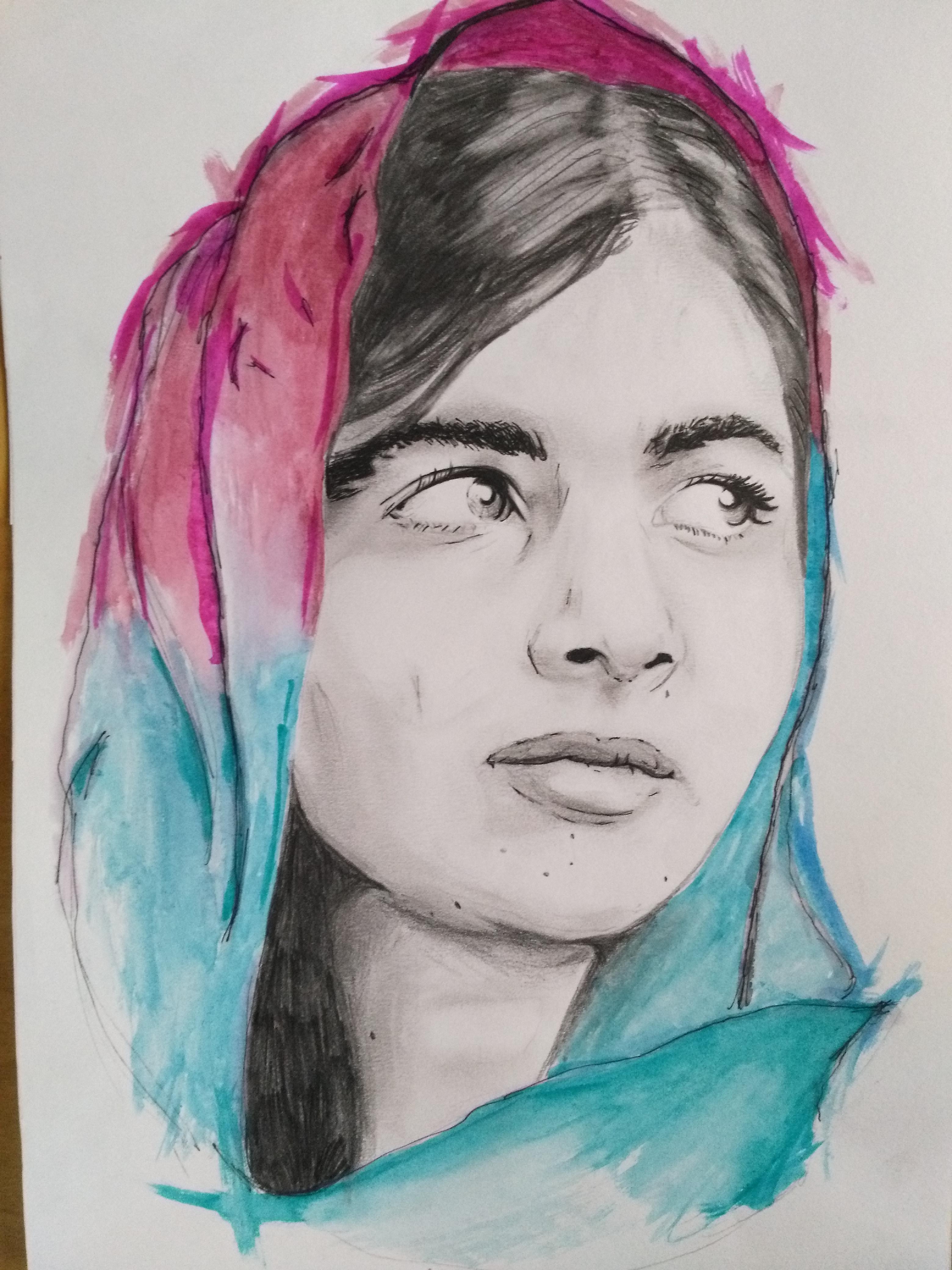 Malala dibujo