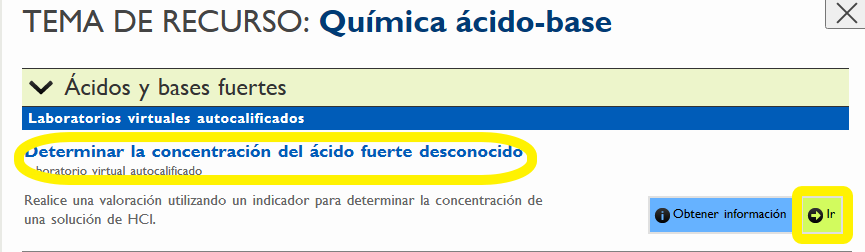 Elección de la práctica en español