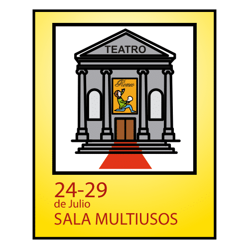La imagen muestra un cartel anunciador de una obra de teatro