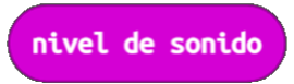 Imagen que representa el bloque de programación nivel de sonido de MakeCode