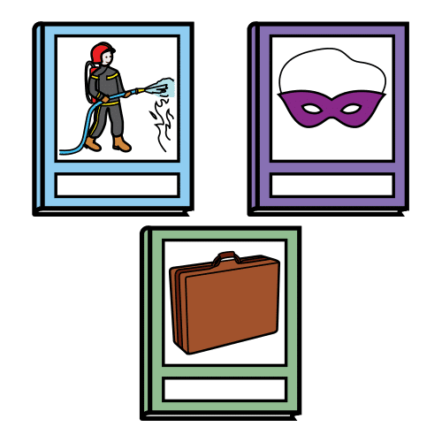 En la imagen aparece un pictograma que representa un conjunto de libros de ciencias sociales