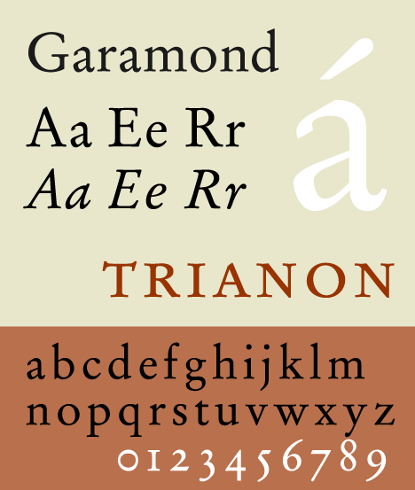 Garamond, una tipografía garalda