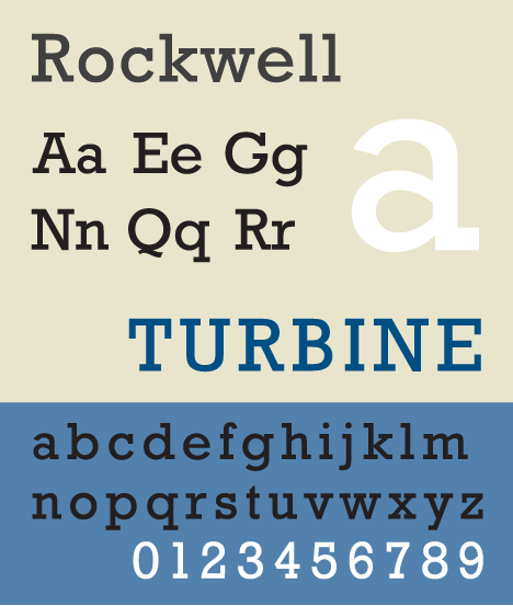 Rockwell, una tipografía mecánica