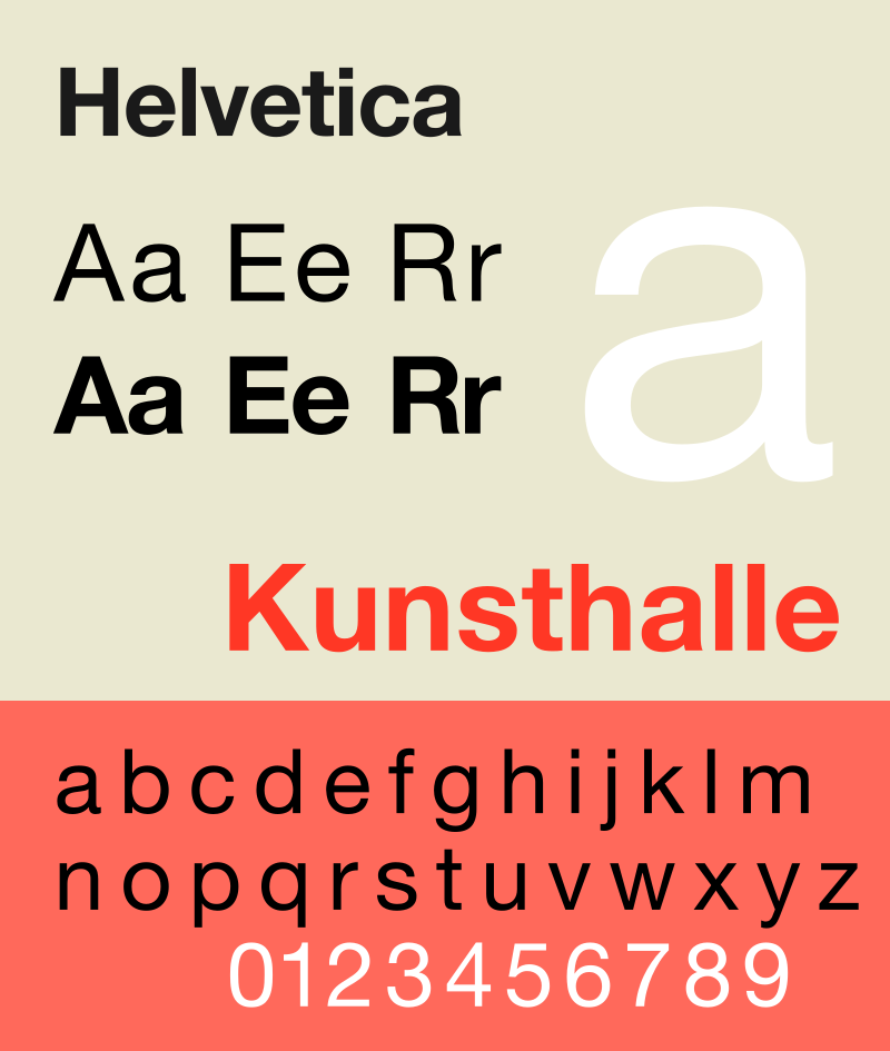 Helvética, una tipografía lineal neo-grotesca