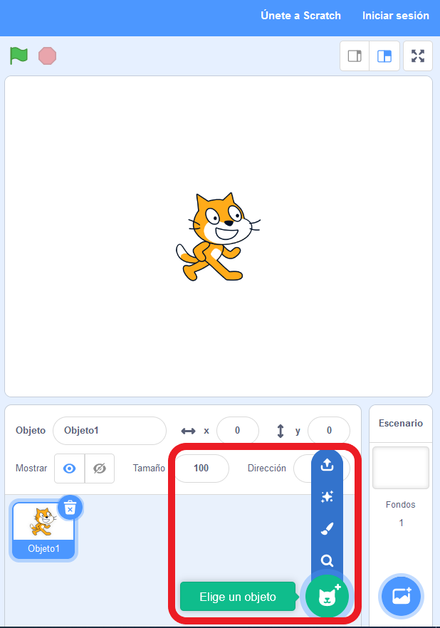 3 Opciones para elegir objetos
