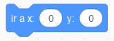La imagen representa el bloque ir a X e Y