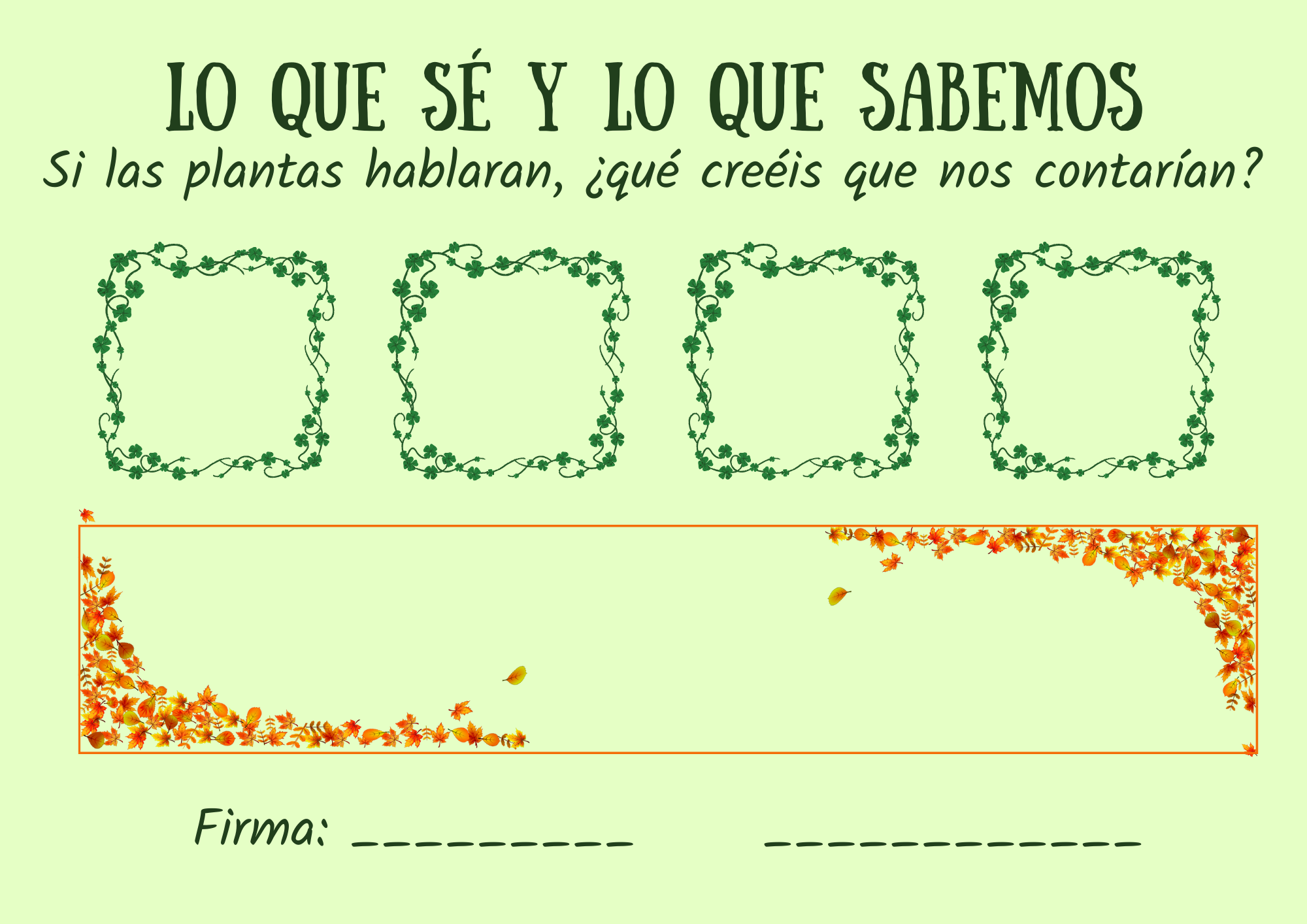 lo que se y lo que sabemos