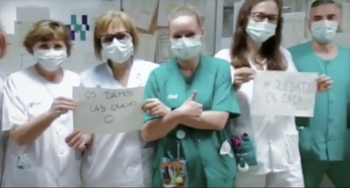 Personal sanitario durante la pandemia