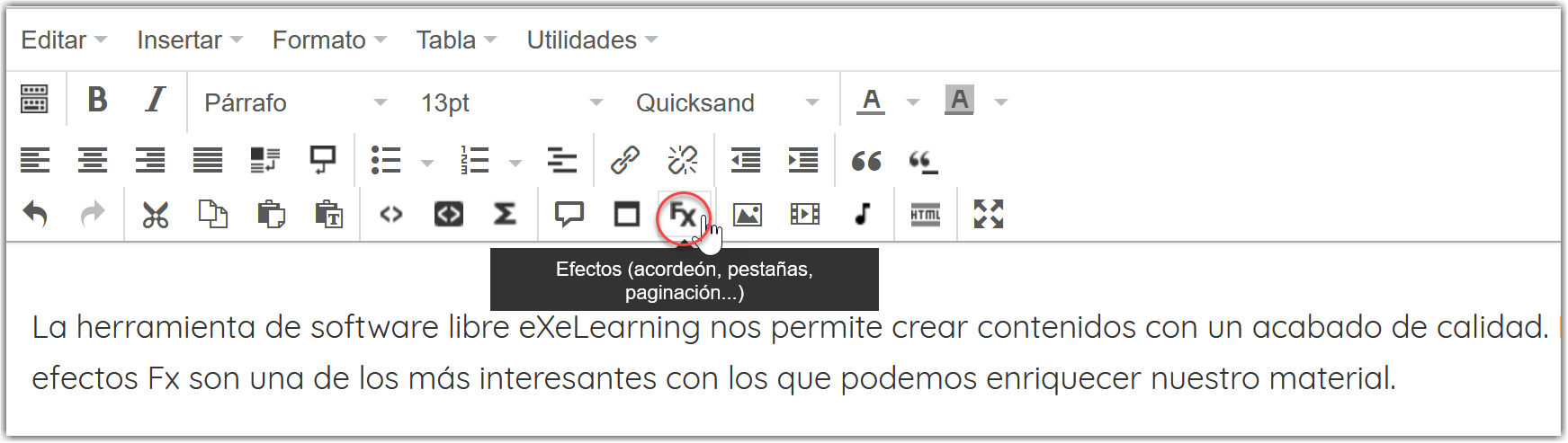 Efectos Fx1