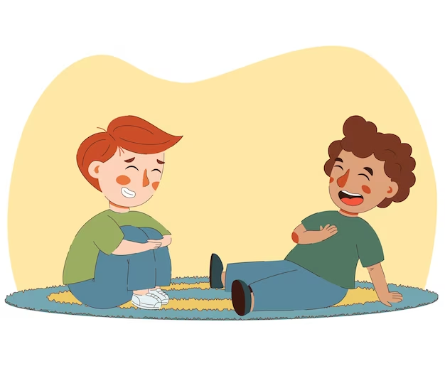 NIÑOS EN EL SUELO HABLANDO