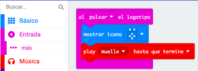 Código al presionar botón logo que muestre cara de sorpresa y haga un sonido confuso
