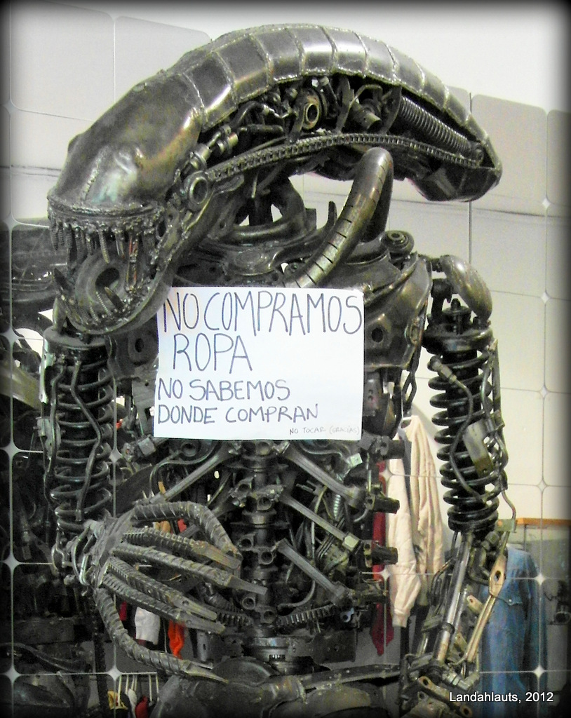 Maqueta del monstruo de la película Alien