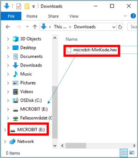 Guardar archivo en micro:bit