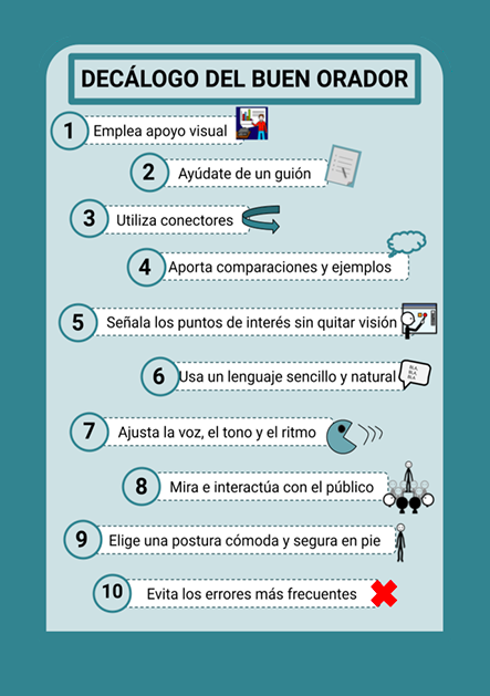 Decálogo del buen orador