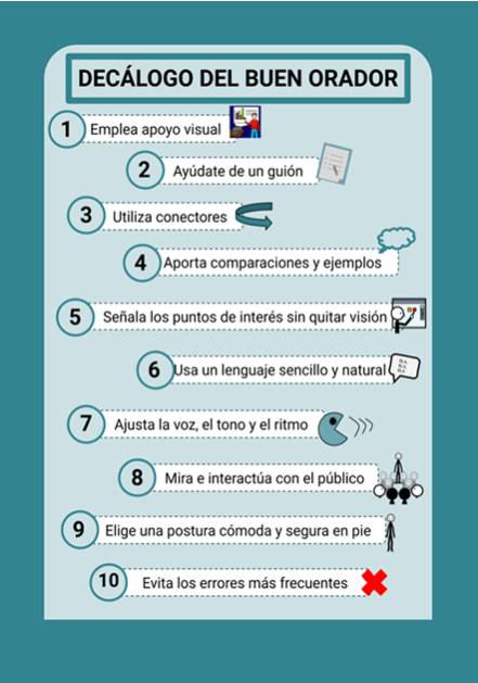 Decálogo del buen orador