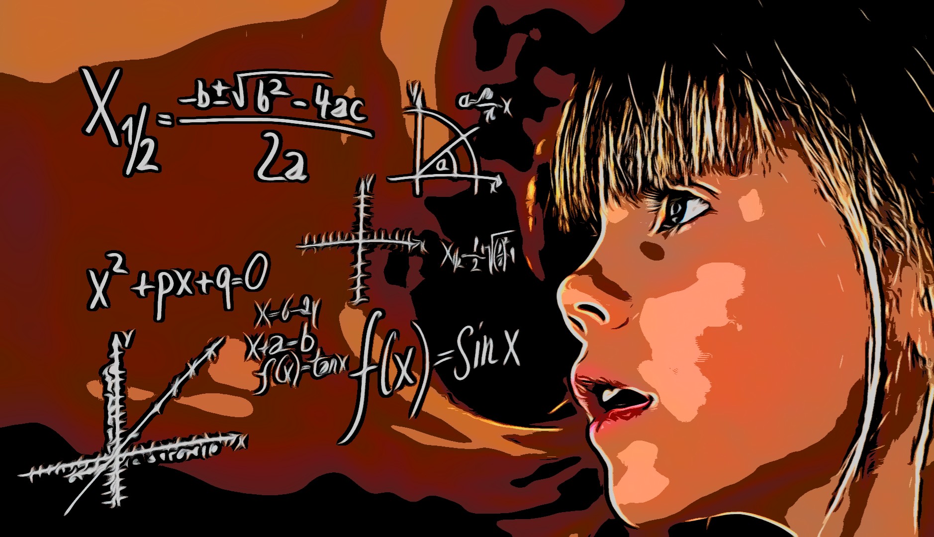 Niña y matemáticas