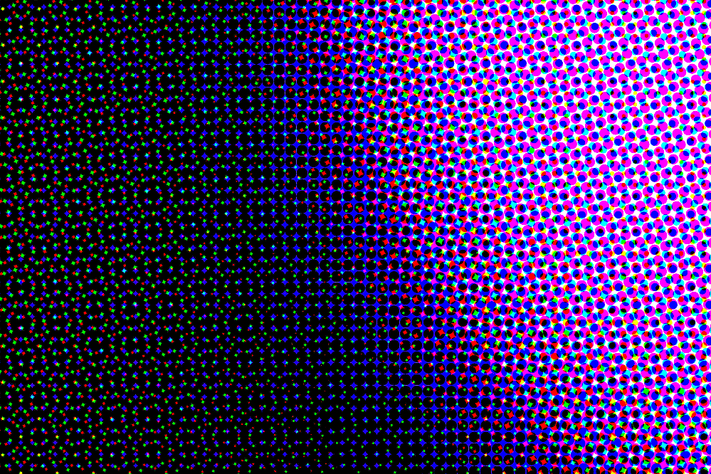 puntos de colores, efecto de trama de color halftone effect