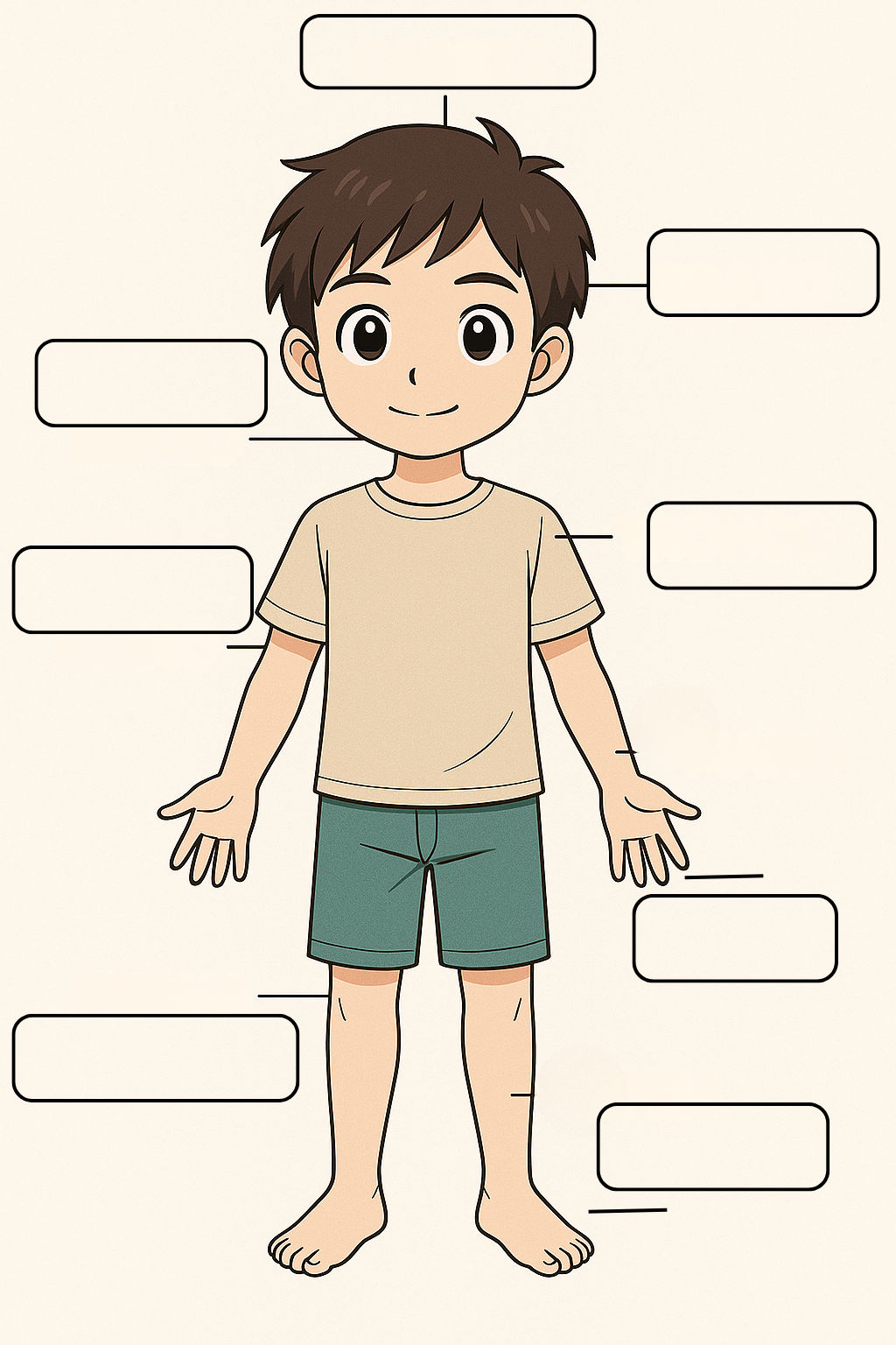 Partes del cuerpo vacías