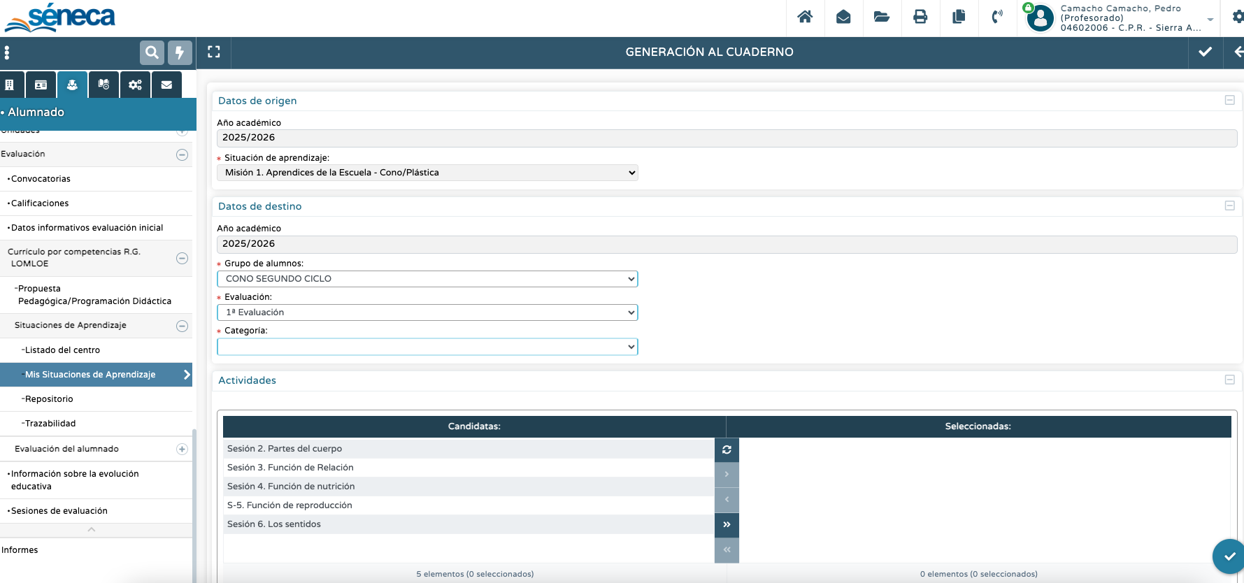 Generación al cuaderno II