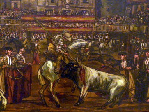 Corrida de toros. Pintura de J. Gutiérrez Solana