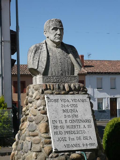 Escultura del busto del padre Isla