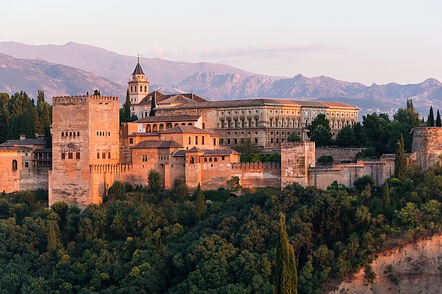 Amanecer en la Alhambra, vista general