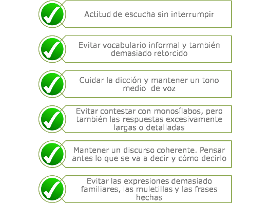 Reglas de comunicación en una entrevista de trabajo