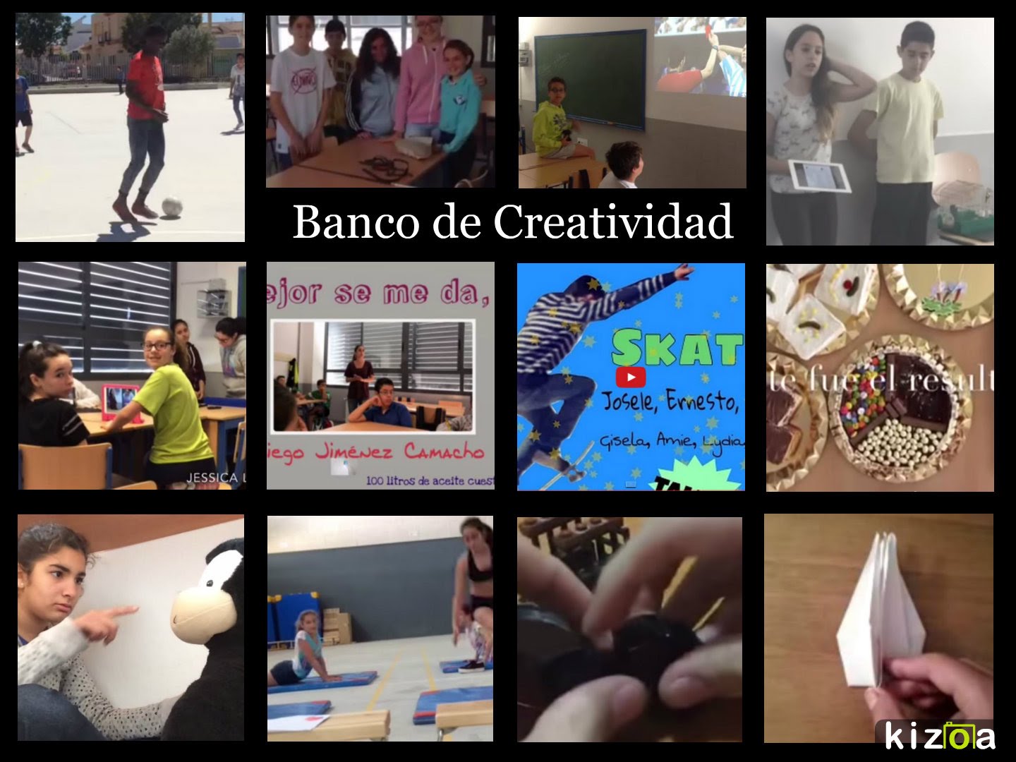 Collage de algunos talleres del BCC en el IES Cartima