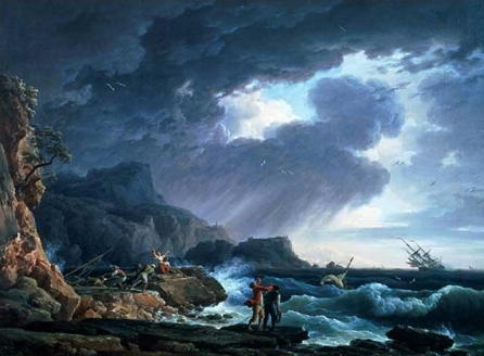 Tormenta en el mar