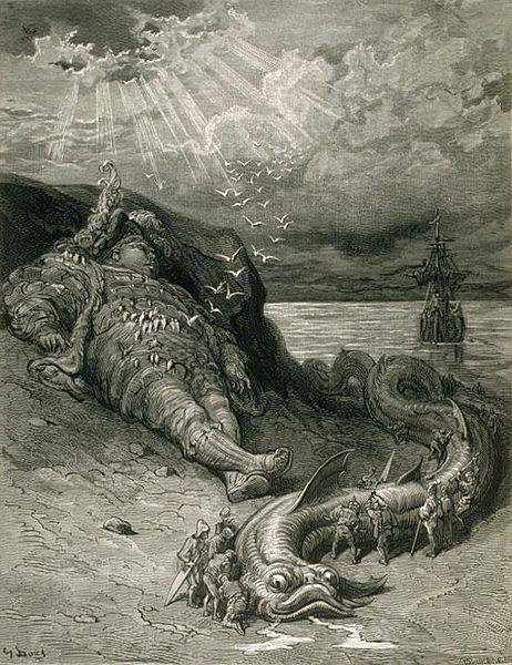 Grabado de Pantagruel. Gustave Doré