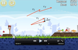 anotaciones en captura de pantalla de Angry Birds