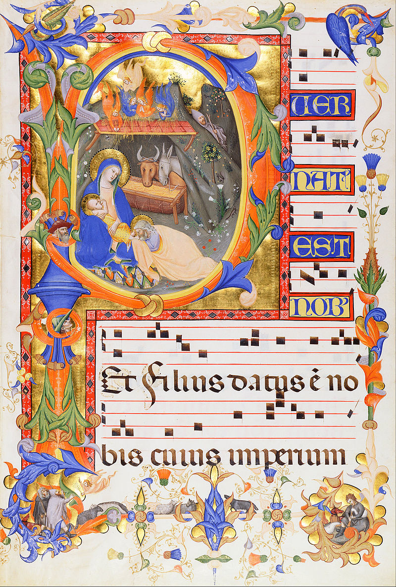 "Puer nauts est nobis", canto gregoriano ejemplo de música monódica. "Puer nauts est nobis", canto gregoriano ejemplo de música monódica.