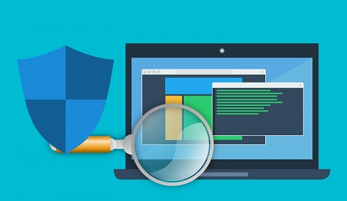 Imagen estética de con icono de Antivirus